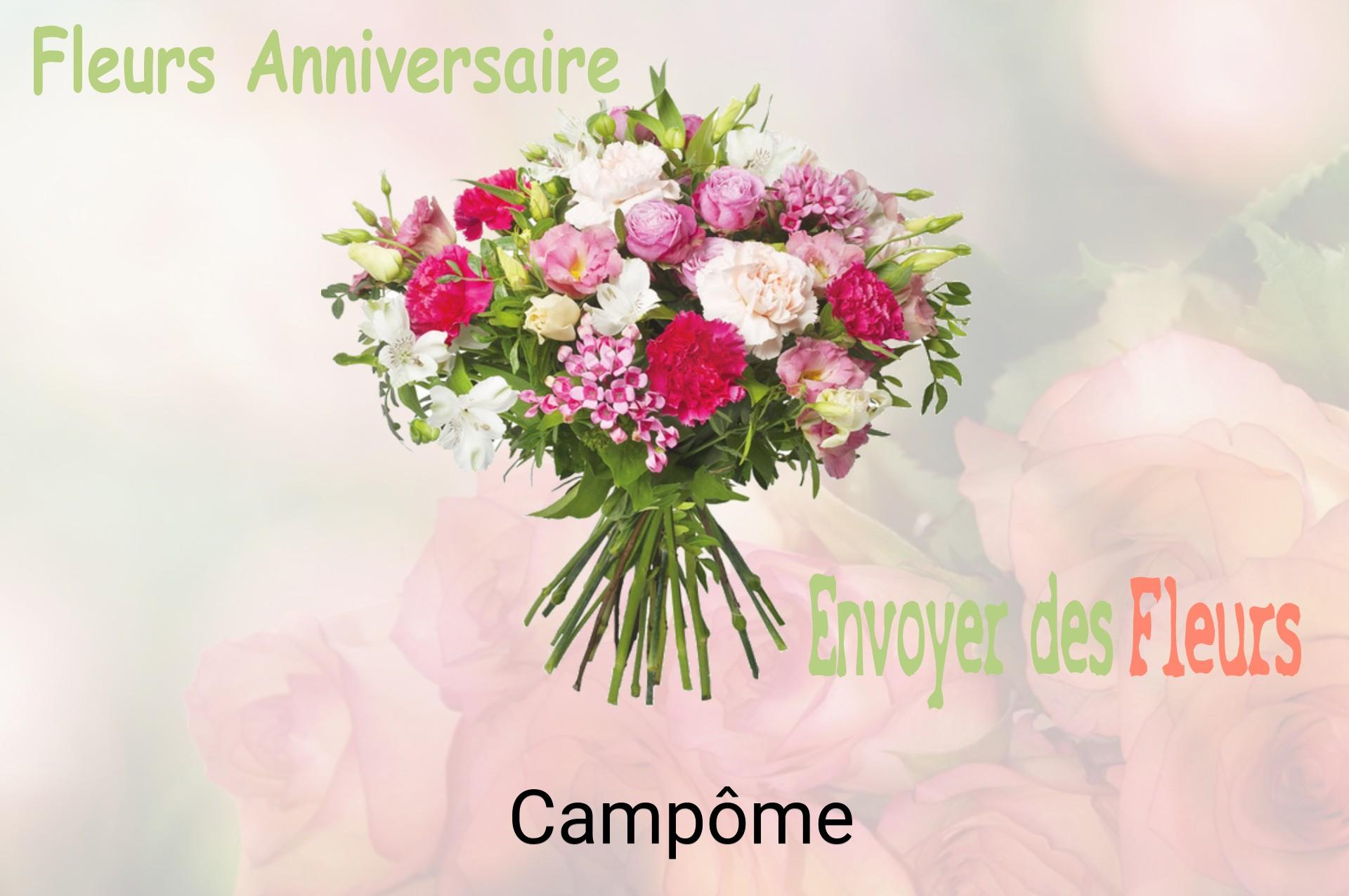 Bouquet de fleurs d’anniversaire livré à Campôme